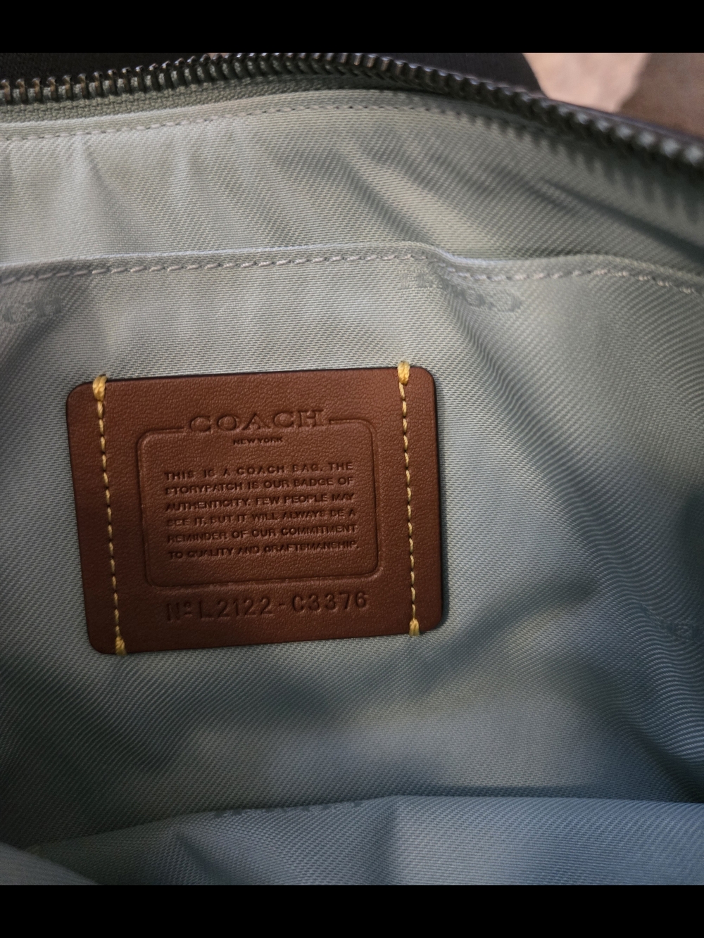 Coach Pebble Leather Crossbody Bag in Light Blue - Picture 2 of 9